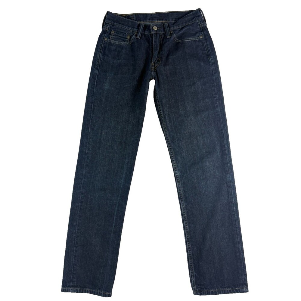 Levi's 514 Straight Fit Jeans Mens 29x30 Tumbled Rigid Dark Wash 100% Cotton
